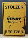 Stolzer Fendt Farmer 1 Besitzer Blechschild